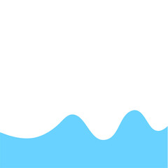 Blue Wave Border Frame