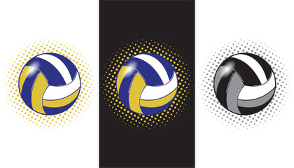Volleyball pop art design. Vector illustration.