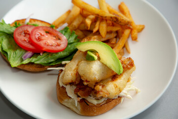 Shrimp burger