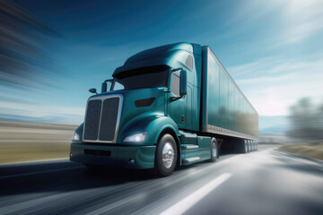 High-Velocity Trucking Adventure. Generative AI