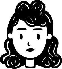 Woman Face Cartoon