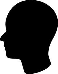 Human brain medical vector icon on white background. Human brain symbol. black and white Icon brain.