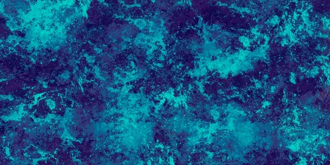 Naklejka na ściany i meble deep blue scratch marble watercolor underwater blue background abstract art painting type modern design 
