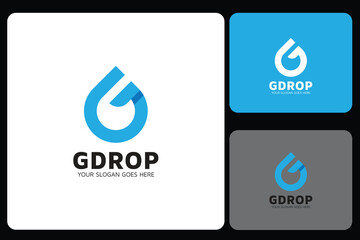 G Drop - G Letter Logo Design Template