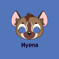 Hyena mask for costume party, Halloween, various festivities