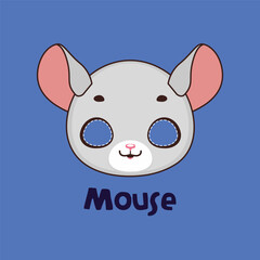 Mouse mask for costume party, Halloween, various festivities