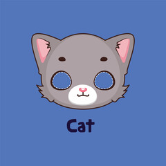 Cat mask for costume party, Halloween, various festivities