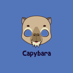 Capybara mask for costume party, Halloween, various festivities