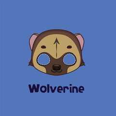 Wolverine mask for costume party, Halloween, various festivities