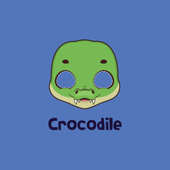Crocodile mask for costume party, Halloween, various festivities