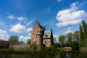 Nice view of the castle in Moeskroen, Mouscron.  Graven Kasteel or Marcel Marier centrum.