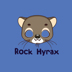Rock hyrax mask for costume party, Halloween, various festivities