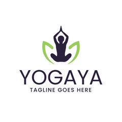 Yoga Logo Design | Meditation Pose Logo | Lotus Pose Yoga Logo Template