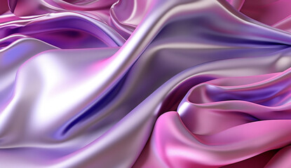 Luminous Elegance: Light Silk Wave