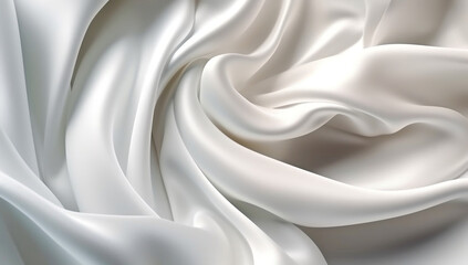 Pure Elegance: White Silk Background