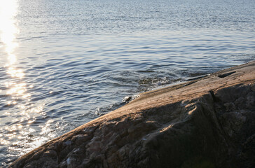 Seashore in summer in the archipelago in Finland