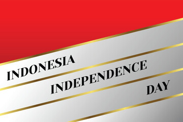 Indonesia independence day background illustration. Indonesia independence day web banner
