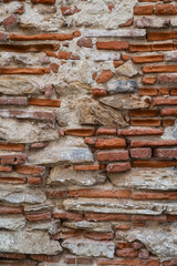 Old Red Brick Wall. Backgrounds and Textures