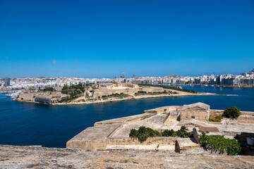 Valletta, Malta, 5 May 2023. Fort Manoel is a fortification that stands in Malta on Manoel Island