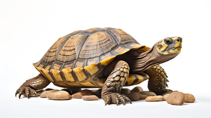 Obraz premium Hawksbill Sea Turtles isolated on white