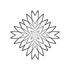 Rosette in form einer sternförmigen blüte