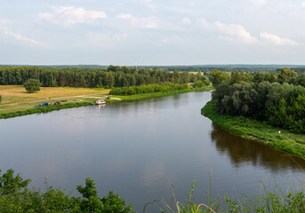 Bug river in Drohiczyn, Podlasie, Poland