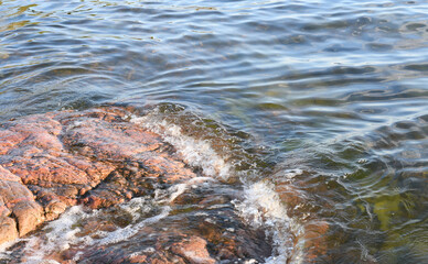 Seashore in summer in the archipelago in Finland