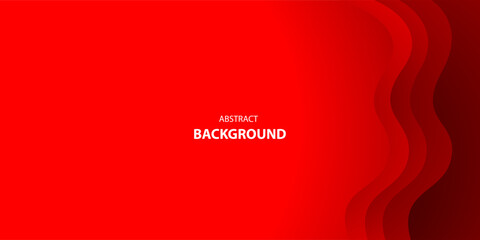 Red wave vector background for corporate concept, template, poster, brochure, website, flyer design. Vector illustration