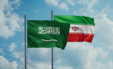 Iran and Saudi Arabia, KSA flag