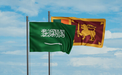Sri Lanka and Saudi Arabia, KSA flag