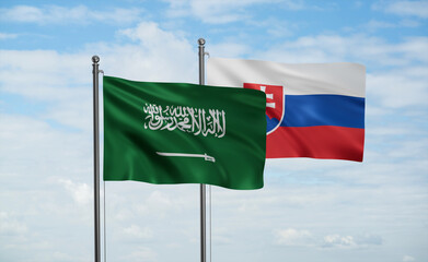 Slovakia and Saudi Arabia, KSA flag