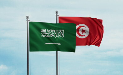 Tunisia and Saudi Arabia, KSA flag
