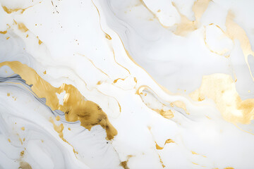 Obraz premium white and gold marble background