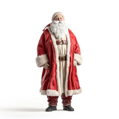 Santa against white background