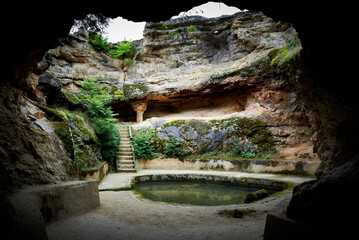 Antique roman thermal baths in Geoagiu-Bai, Romania