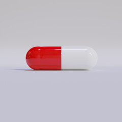 White and Red Capsule Pill