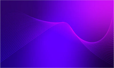 Abstract background with glowing wave. Shiny moving lines design element. Futuristic technology concept.