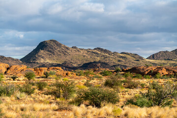 Augrabies national park in South Africa is a nature reserve with the Orange river running through it.
