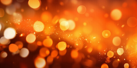 Abstract orange with light bokeh background