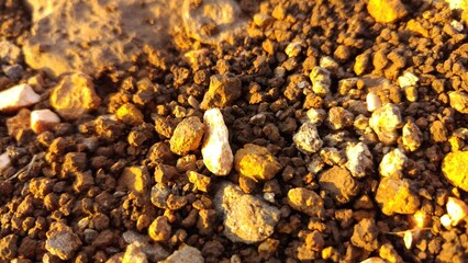 close up of rocks on the ground