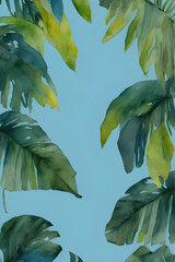 leaves background, generative ai