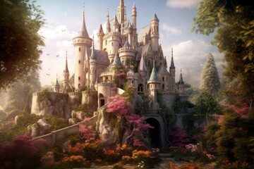 Fairytale Castle for Fairies, Generative AI