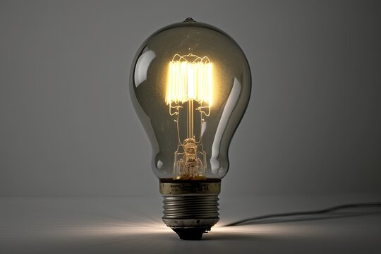 Light Bulb Being Turned On And Off Repeatedly. Generative AI