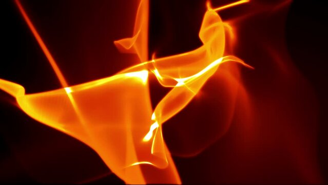 Orange wave energy light against a background