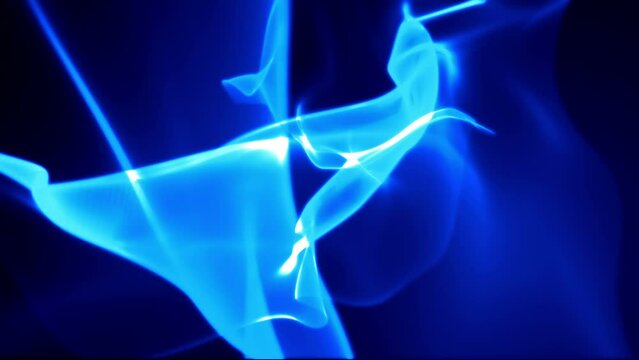 Blue wave energy light against a background