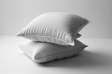 two pillows stacked on top of each other. Generative AI
