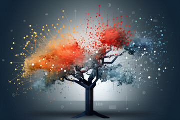 A Colorful Tree Data Structure Algorithm Generative AI