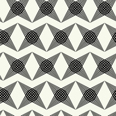 Vector monochrome geometric pattern in simple graphic design. Fashion trendy geometry. Vector illustration.
