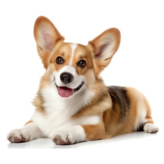 cute welsh corgi puppy smiles