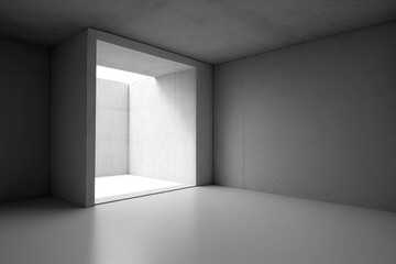 n Empty Room with Natural Light Streaming I. Generative AI